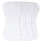 Baby Burp Cloths Baby Burp Set Curved Absorbent and Soft Valuable 4 Pack - Image 3